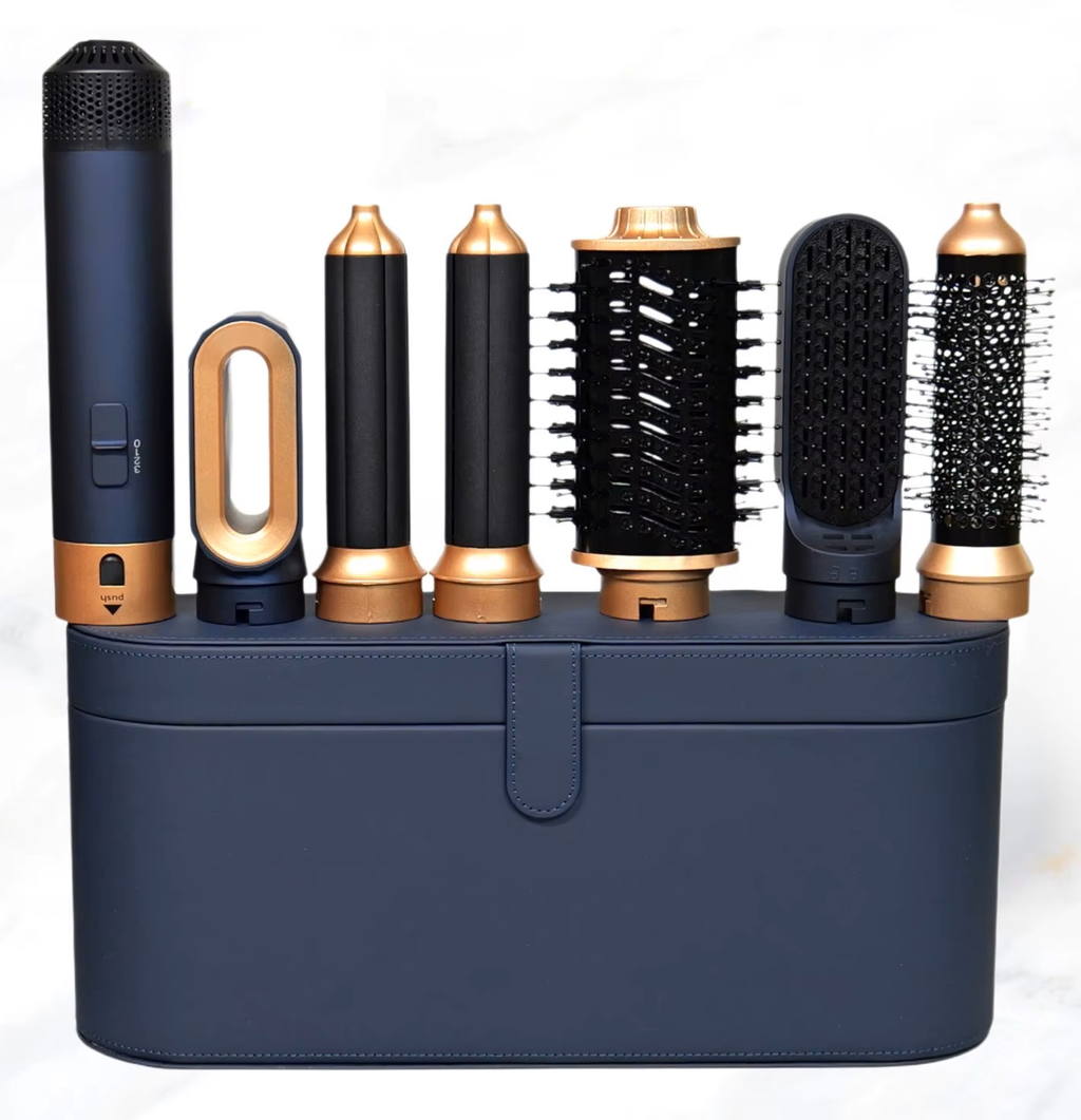 Multistyler 5w1 z lokówką Granatowo-złoty